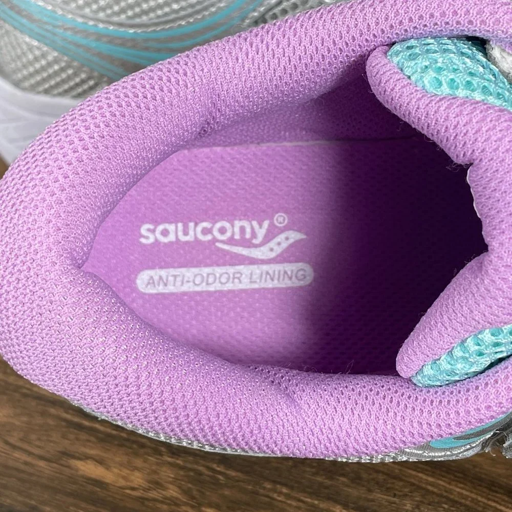 Saucony Cohesion 12 A/C Youth Girls Size 6.5 Shoes Multicolor Active Sneaker NEW